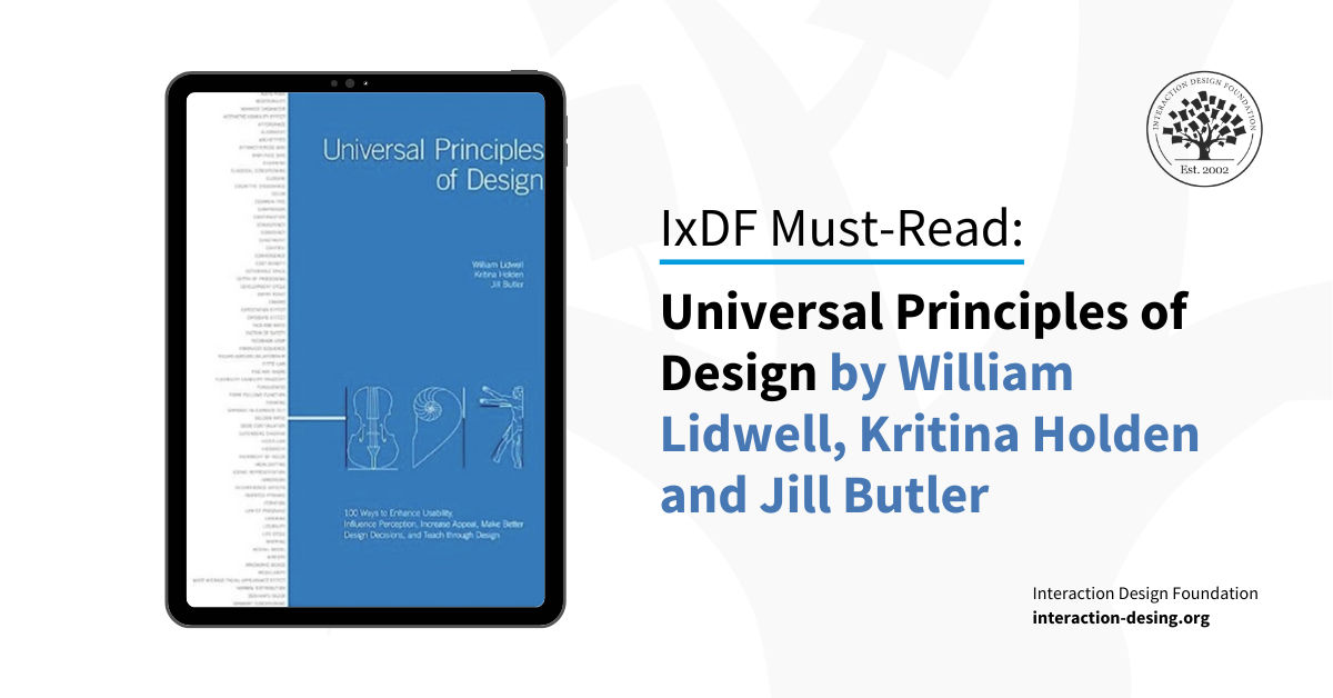 Book cover for Universal Principles of Design by William Lidwell, Kritina Holden and Jill Butler 